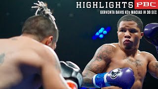 Gervonta Davis knockouts Mario Macias in 30 seconds [upl. by Idden]