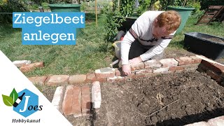 Beet mit Ziegelumrandung anlegen – fast kostenloses MiniHochbeet [upl. by Ardekal609]