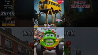 Bus eater vs monster truck animation edits buseater monstertruck shorts shortsvideo [upl. by Ondine278]