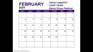 Jessy Lepperts Leap Year Game Show Festival [upl. by Eliath]