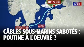 Câbles sousmarins sabotés  Poutine à loeuvre ｜LCI [upl. by Nnazil]