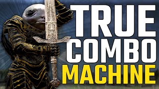 BANISHED KNIGHTS GREATSWORD HAS SOME AMAZING TRUE COMBOS  Elden Ring PvP [upl. by Grosz]