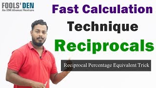 Fast Calculation Technique Reciprocals  Competitive Exams  IBPS  SSC amp Other Government Exams [upl. by Garate677]