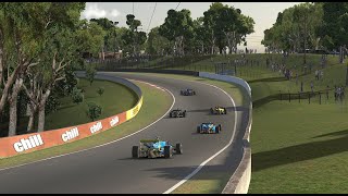 iRacing Motorsport Simulator  Dallara F3  Race 2  Bathurst Mount Panorama  13 lap race [upl. by Nevile]