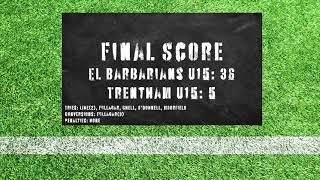 Highlights  Friendly EL Barbarians U15 v Trentham U15 [upl. by Gunas]