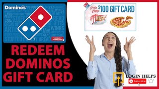 How to Redeem Dominos Gift Cards Activate Dominos Gift CardsVouchers [upl. by Aztin96]