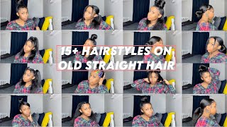 15 Hairstyles For Straight Natural Hair  EASY BACK TO SCHOOL HAIRSTYLES [upl. by Belak]