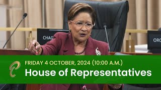 4th Sitting of the House of Representatives  5th Session  October 4 2024 [upl. by Akenom]