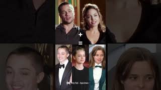 Angelina Jolie Brad Pitt and their children Knox Vivienne and Shiloh 💛 Music by speciimen [upl. by Glantz]