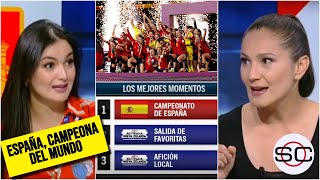 ESPAÑA coronó primer título en MUNDIAL FEMENINO Estados Unidos y Brasil decepción  SportsCenter [upl. by Yentuoc569]