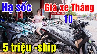 BÁO GIÁ XE ĐẦU THÁNG 10 VARIO 125 FUTURE 125 WAVE RSX SH MODE SH160 SATRIA SỐC 5 TRIỆU XE MÁY GIÁ RẺ [upl. by Platus]