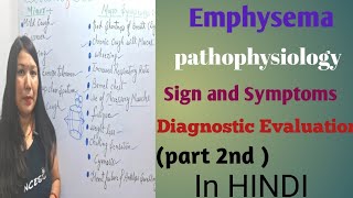 Emphysema  part 2nd  in Hindi Pathophysiology Sign and Symptoms Diagnostic Evaluation nursing [upl. by Eseilana]