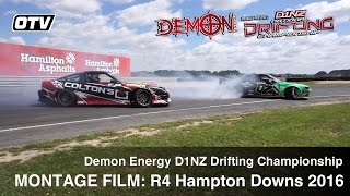 Montage Film D1NZ Drifting Series  R4 Hampton Downs 2016 [upl. by Nywnorb]