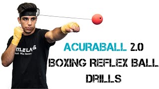 ACURABALL 20  Drills for Beginners Footwork Head movement and more  Boxing reflex ball drills [upl. by Ataynik]