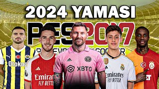 PES 2017 2024 YAMASI GÜNCEL  PES 2017 2024 TRANSFER YAMASI T99 V14 [upl. by Eltotsira]