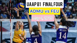 UAAP 81 ADMU vs FEU FINAL FOUR [upl. by Dnomyar]