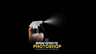 Quick Way Realistic Spray Effect in Photoshop  Photoshop shorts Video [upl. by Elleval188]