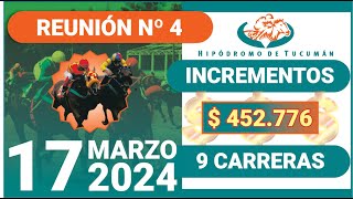 Reunión Nº 4  HIPÓDROMO DE TUCUMÁN [upl. by Lehcor]