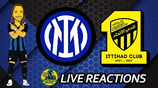 Inter de Milão 0X2 AlIttihad FC AMISTOSO PRÉTEMPORADA  LIVE REACTS [upl. by Amikay495]