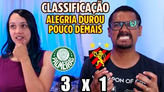 REACT PALMEIRAS 3 X 1 SPORT  VITÓRIA TRANQUILA E CLASSIFICAÇÃO [upl. by Lari460]