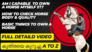 Full details of horses from A to Z in 20 minsകുതിരയുടെ A to Z ഒറ്റ വീഡിയോയിൽ [upl. by Umeko879]