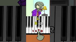 Plants vs Zombies  Pikotaro Fun 1 2 3 rhyme piano 🤣🤣🤣 shorts piano [upl. by Neelhtakyram]