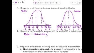 Normal Distribution Sample problem NormalCdf [upl. by Leo]