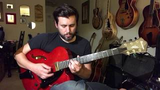 Ibanez Contemporary Archtop AFC151 review and playing demo Stella by Starlight [upl. by Amihsat473]