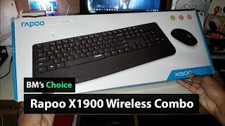 Rapoo X1900 Wireless Mouse amp Keyboard  Unboxing and Review [upl. by Esma]