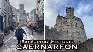 Caernarfon Walkthrough and tour  North Wales  2021 [upl. by Neerbas]