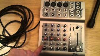 Peavey PV6 USB mixer [upl. by Thurman776]