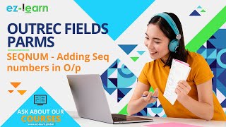 SEQNUM  How to add Sequence Numbers with different initial and Incremental values in INRECOUTREC [upl. by Ennovi]