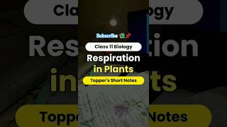 respiration in plants class 11 one shotshortsfeed neet2025 [upl. by Darla111]