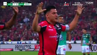 ¡Gol de Atlas Cabezazo y gol de Aldo Rocha  Atlas 10 León  Grita México AP2021  Final  TUDN [upl. by Assiram]