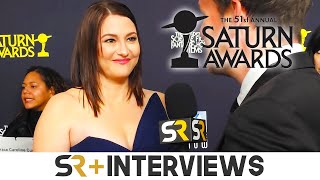 Chyler Leigh Talks Supergirl At The Saturn Awards [upl. by Washburn]