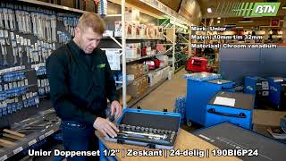 Unior Doppenset 12quot  Zeskant  24delig  190BI6P24  BTN de Haas 704097 [upl. by Adnaerb792]