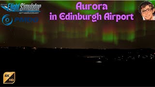 Northern Lights  aurora borealis live uk in MSFS [upl. by Asnerek480]