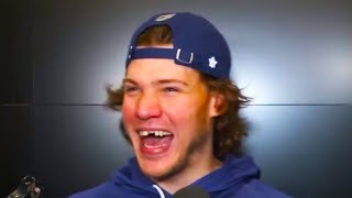 Nikita Grebenkin Post Game quotBackcheck Forecheck and Paycheckquot  Toronto Maple Leafs 2024 Highlights [upl. by Antonina]