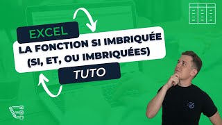 Comment utiliser la fonction SI imbriquée avec plusieurs conditions  Excel SI ET OU imbriquées [upl. by Garett]