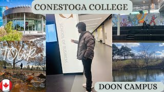 Conestoga Doon campus tour Jan Intake 2024 Conestoga college campus tour Conestoga college vlog 🍁 [upl. by Novhaj838]