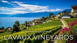 🇨🇭Lavaux 🍇 Lake Geneva 4K Walk ▶ Best places to visit in Switzerland ▶ Captions [upl. by Keon]