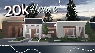 20k no Gamepass Bloxburg Modern Family House Build [upl. by Ennairod484]