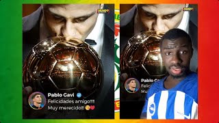 🚨 Ballon d’Or 2024  Gavi Félicite Rodri Pour le Ballon d’Or Gagné 🥇 [upl. by Afihtan485]