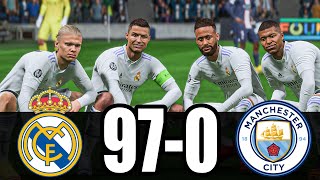 FIFA 24  MESSI RONALDO NEYMAR amp MBAPPE  ALL STARS  REAL MADRID 930 MANCHESTER CITY fifa24 [upl. by Pietrek]