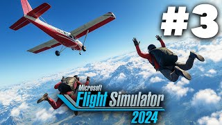 MICROSOFT FLIGHT SIMULATOR 2024 Career Mode Gameplay Walkthrough Part 3  SKYDIVING [upl. by Aibsel635]