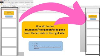 How to Move Slide Pane from Left to Right in PPT Quick Tutorial [upl. by Magnus785]