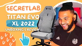 FUNNY Secretlab TITAN EVO 2022 XL Gaming Chair UNBOXING [upl. by Esya604]