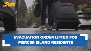 Officials say Mercer Island residents can return to their homes after landslide risk evacuation [upl. by Thunell]