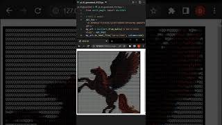 How to create amazing ASCII art using AI models in python shorts python stablediffusion dalle [upl. by Neehs]