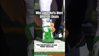 Why Jalen Hurts Wore Mismatch Cleats 😂 football ll [upl. by Jasmina181]